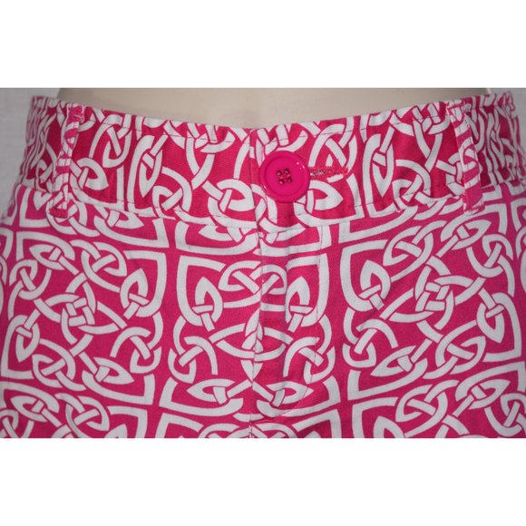 Tracy Negoshian Pink/ White Shorts size 6 - Picture 2 of 4